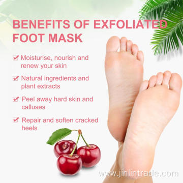 Vegan Foot Mask Exfoliator Hydrating for Dry Cracked